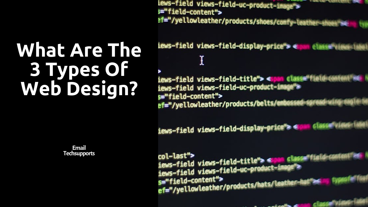 What are the 3 types of web design?